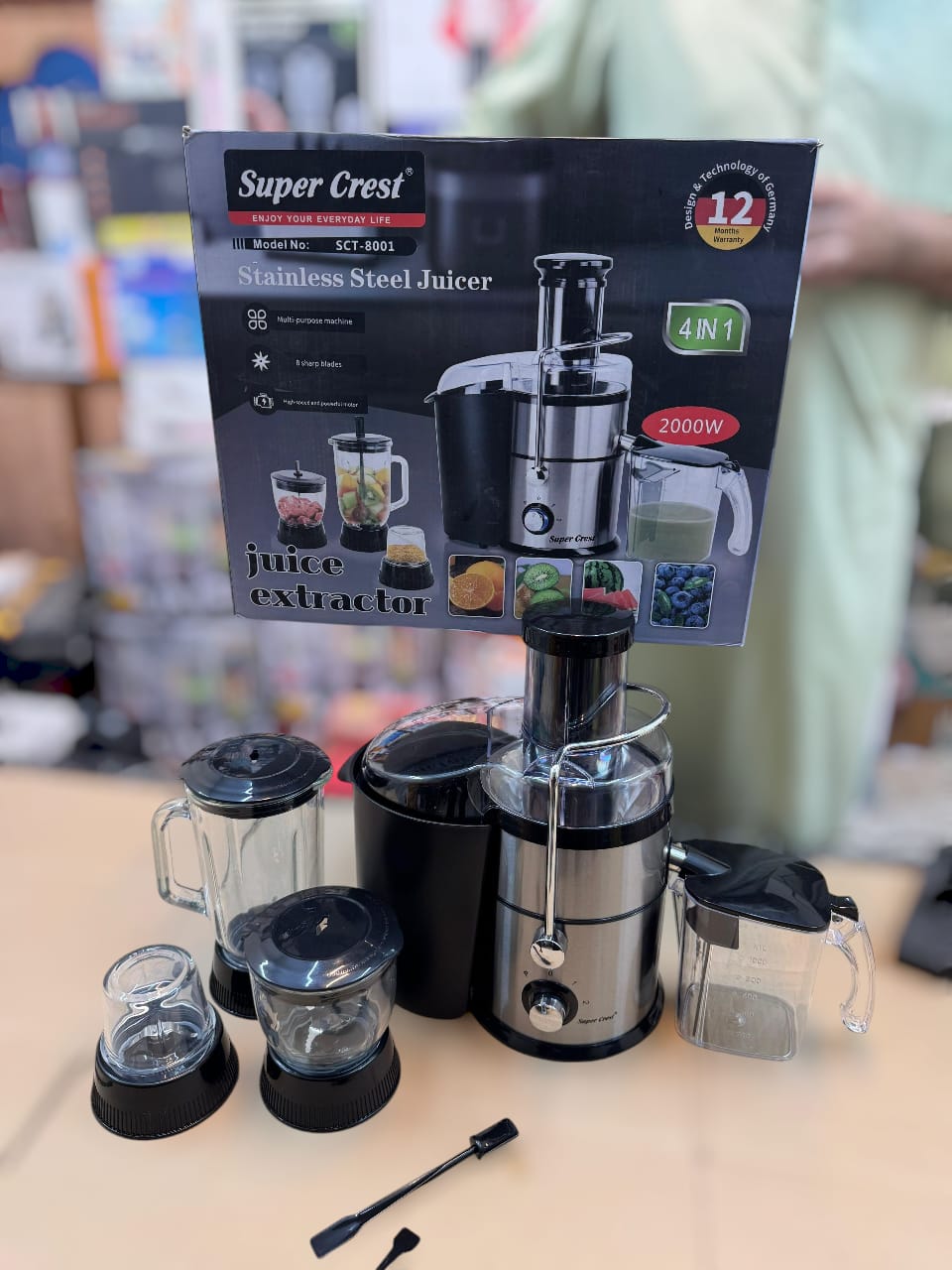 super crest 4 in 1 juicer blender set
