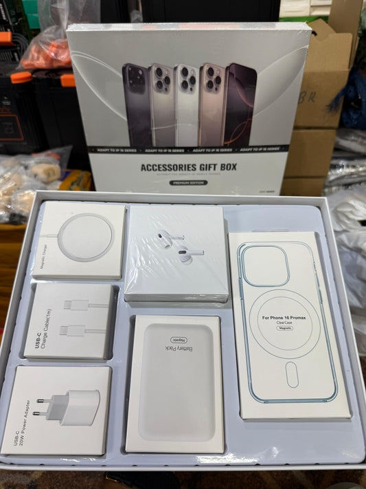 Ultimate 6-in-1 iPhone 16 Series Gift Box – MagSafe Power Bank, AirPods Pro 2 & More