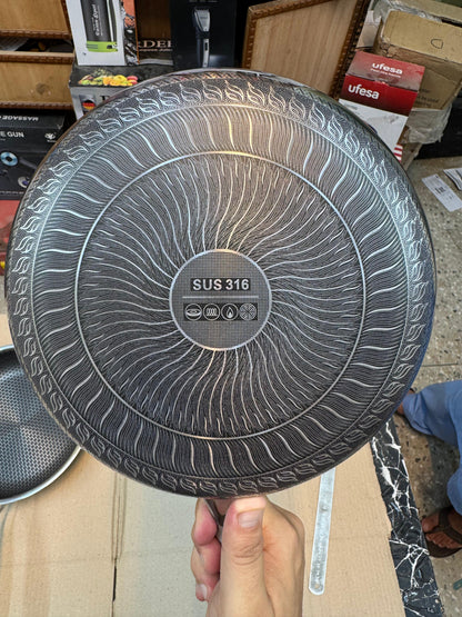 honeycomb lesser flate fry pan