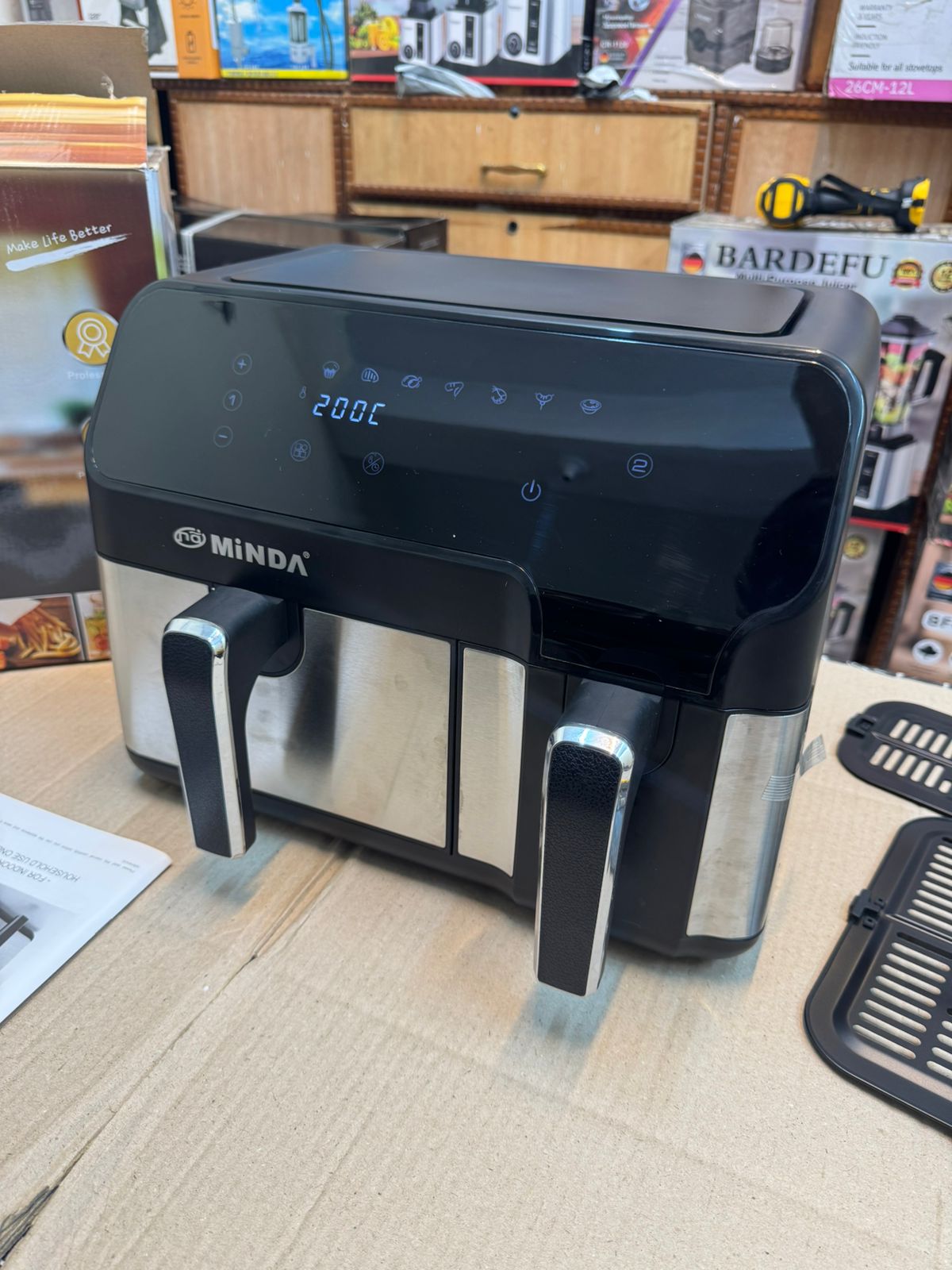 MINDA 12 litter dual  bosket air fryer
