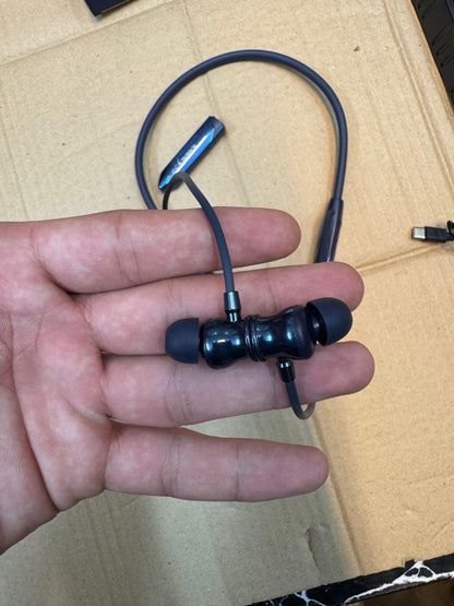 KAMAL KNB 02 Wireless Sports Neckband EARPHONE Extra Battery Compatible with Android/iOS