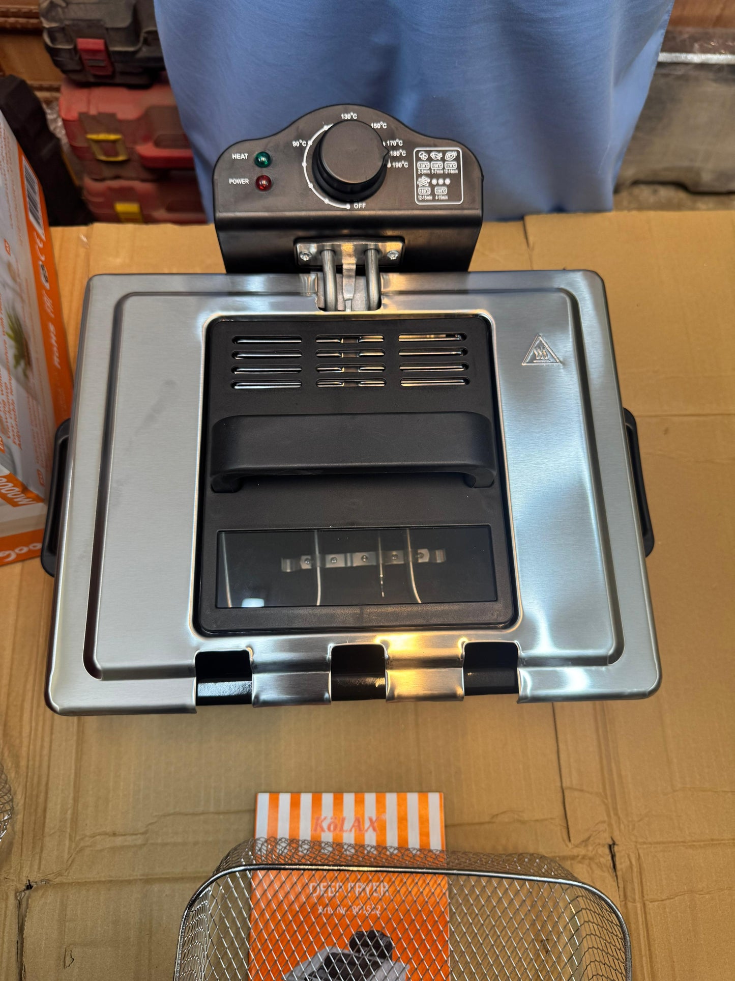 Kolax Germany 5L deep fryer 3 basket