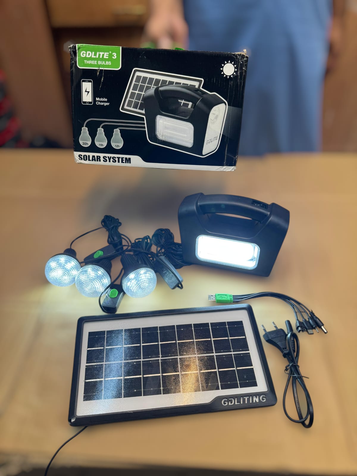 multifunction camping solar light set