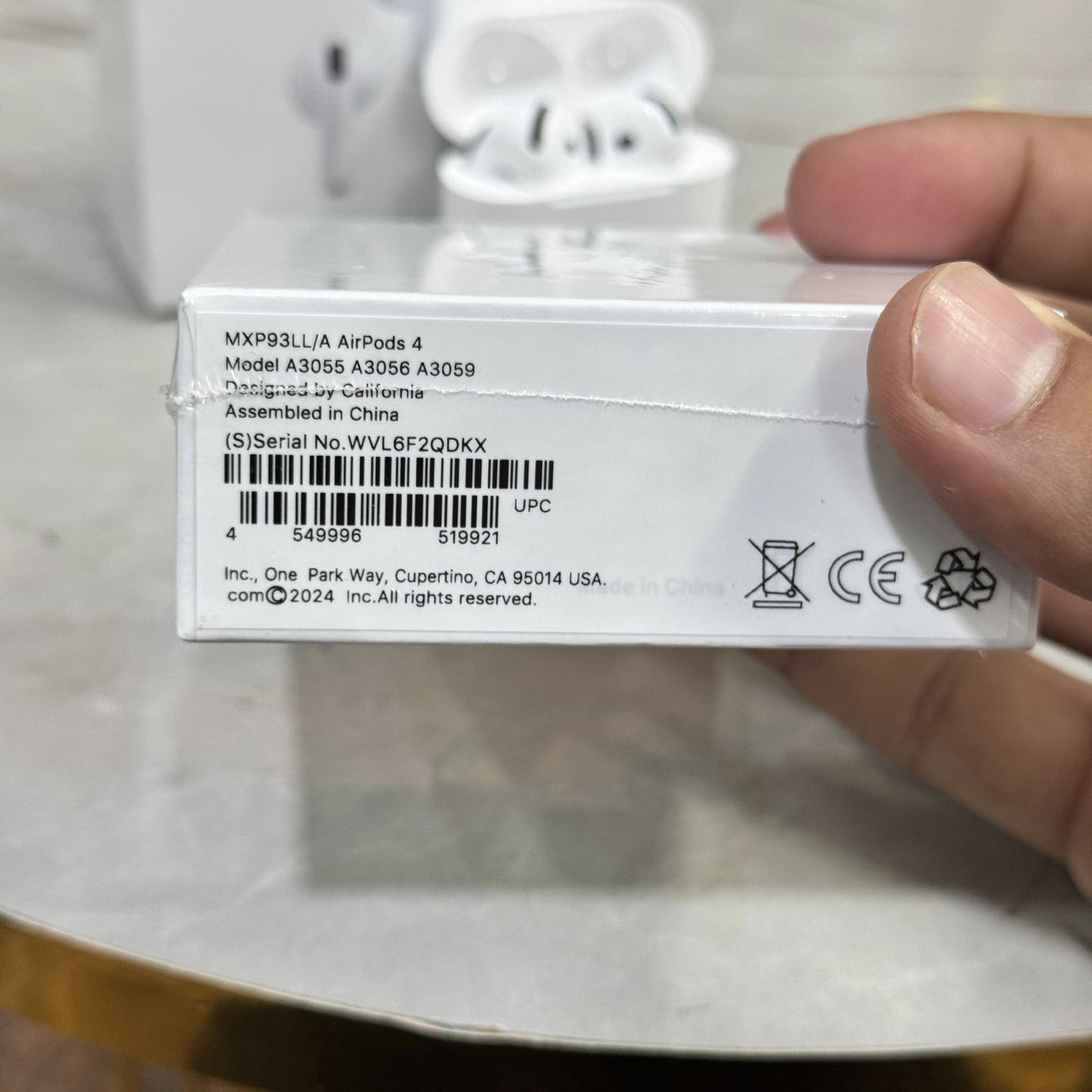 Apple AirPods 4 Wireless Bluetooth Earbuds with H2 Chip, USB-C Charging Case, Personalized Spatial Audio, Sweat & Water Resistant, 30 Hours Battery Life