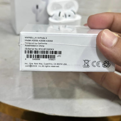 Apple AirPods 4 Wireless Bluetooth Earbuds with H2 Chip, USB-C Charging Case, Personalized Spatial Audio, Sweat & Water Resistant, 30 Hours Battery Life