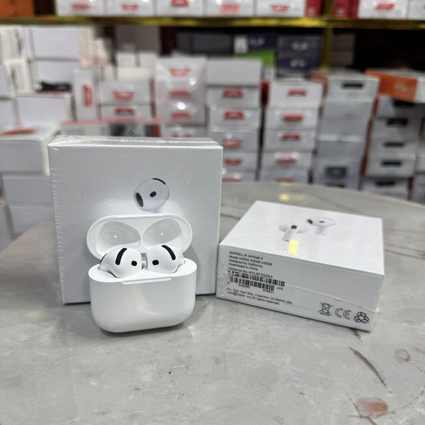 Apple AirPods 4 Wireless Bluetooth Earbuds with H2 Chip, USB-C Charging Case, Personalized Spatial Audio, Sweat & Water Resistant, 30 Hours Battery Life