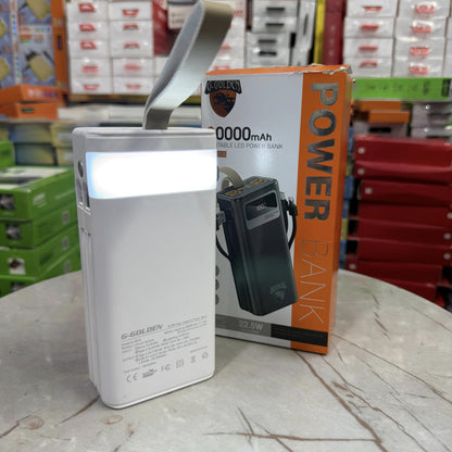 Elite 30,000mAh Waterproof Power Bank – 22.5W Ultra Fast Charge | Built-in Cables, Dual USB, Smart LCD & Tactical Flashlight