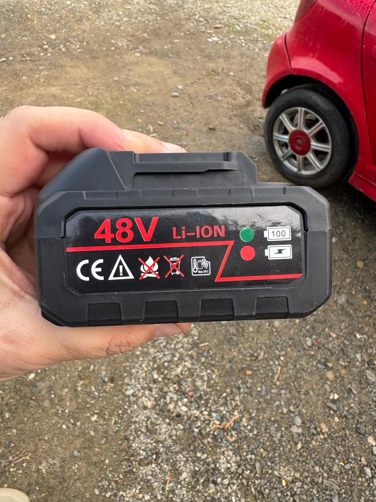 Solar & car washer 48v double battery