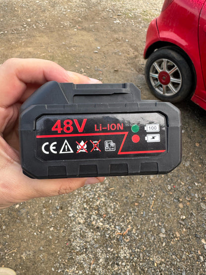 Solar & car washer 48v double battery