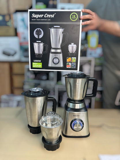 Germany super crest 3 in 1 stainless steel blender