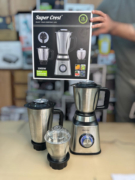 Germany super crest 3 in 1 stainless steel blender