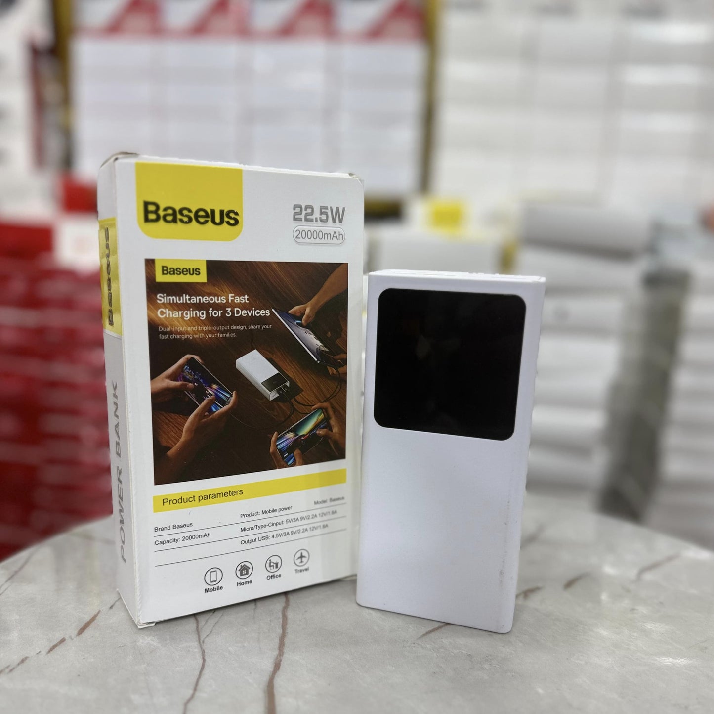 Baseus Star-Lord Digital Display 20000mAh Power Bank With Free 100W 3 in 1 Cable | Lot Imported