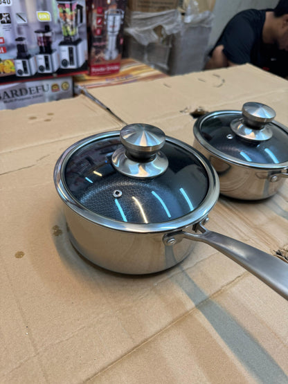 Honeycomb lesser coating sauce pan