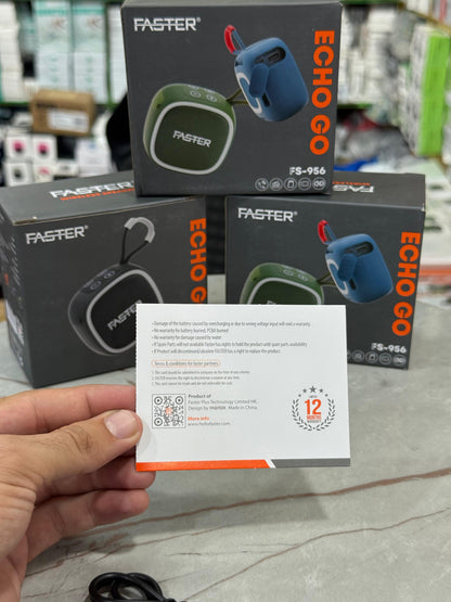 Faster Echo Go FS-956 – Portable Bluetooth Speaker with HD Sound & 10M Range