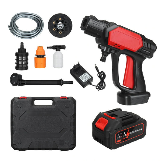 Solar & car washer 48v double battery