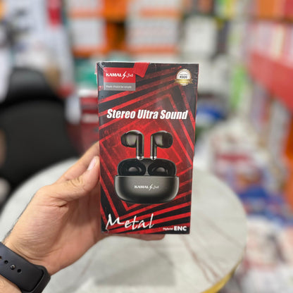 UltraSound Pro ENC Metal Wireless Earbuds – Made in Dubai | Hybrid Stereo Sound | Noise Isolation