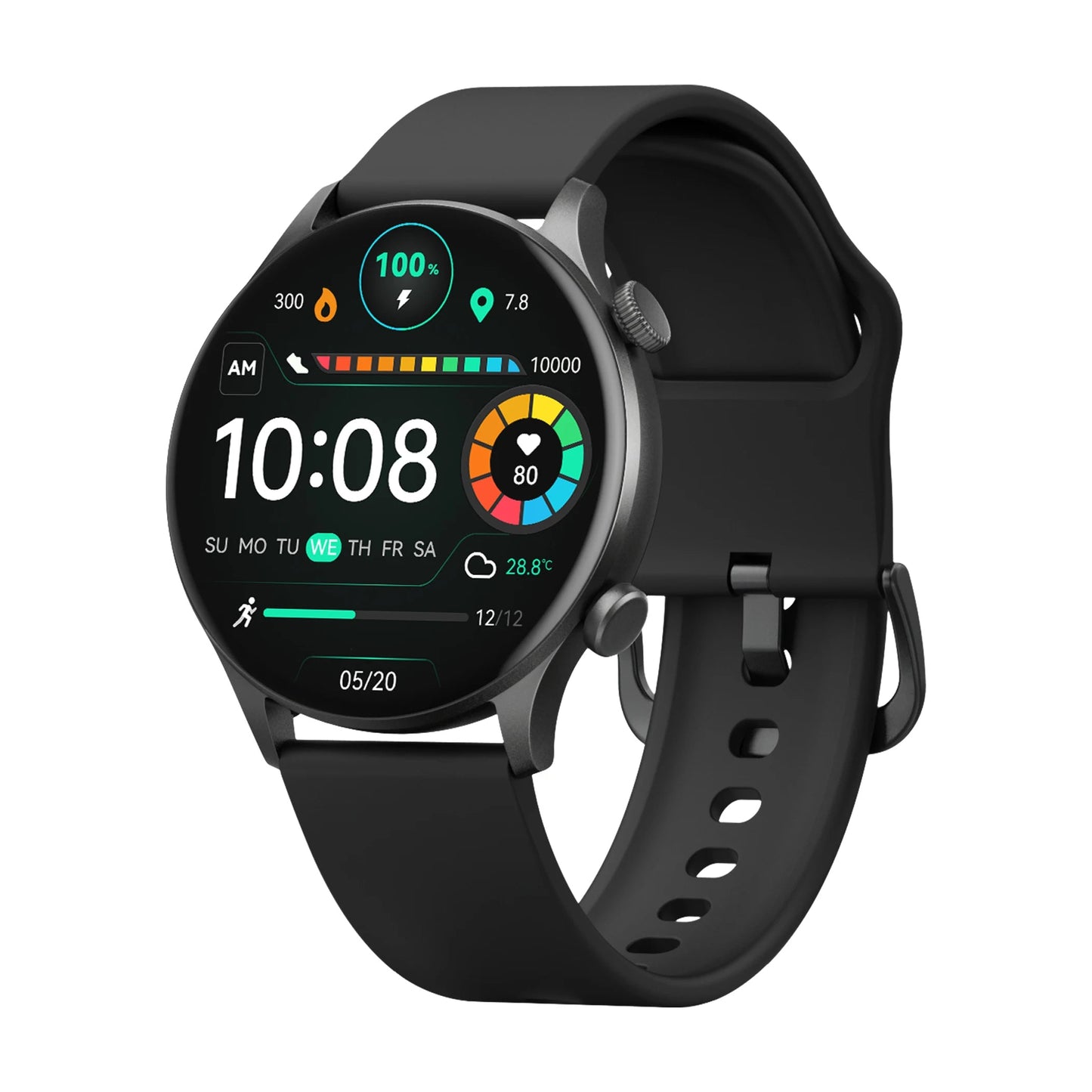 Smart Watch with Bluetooth Calling – 1.43" AMOLED Display, Health Tracker, IP68 Waterproof Fitness & Sport Smartwatch for Android & iOS