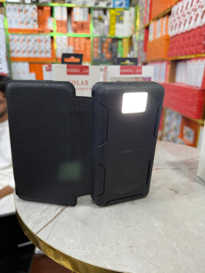 K27 Solar Wireless Power Bank – 26800mAh, Foldable Panel, LED Flashlight, Triple Output, Outdoor-Ready