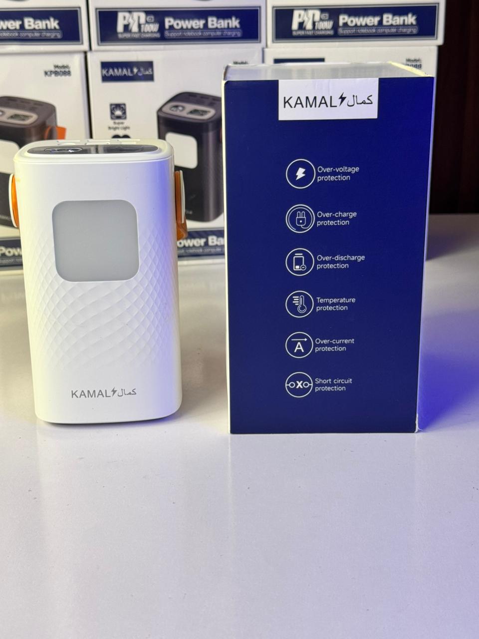 Made in Dubai 80000mAh PD 100W Power Bank – Ultra-Bright LED | 3-Device Fast Charging | FREE C-C Anti-Cut Cable