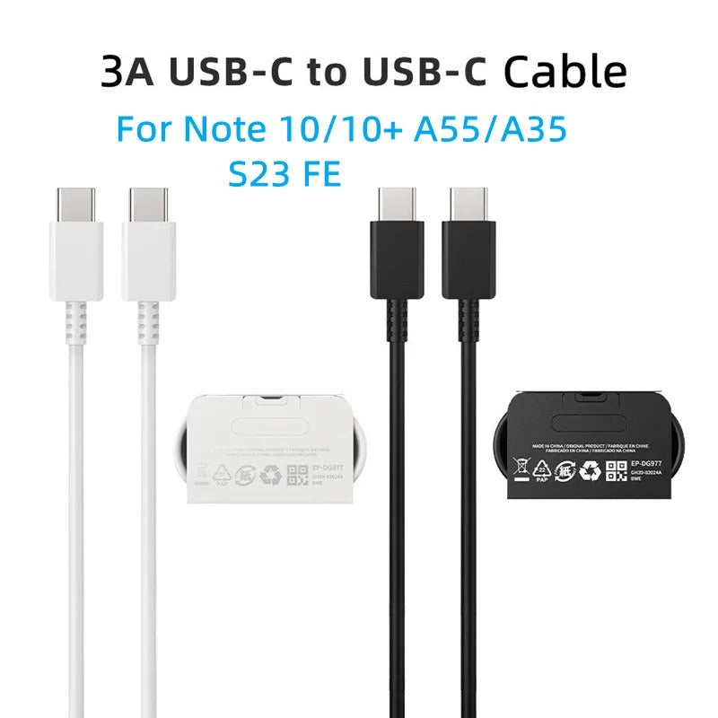 Samsung USB-C to USB-C PD Fast Charging Cable – Made in Vietnam
