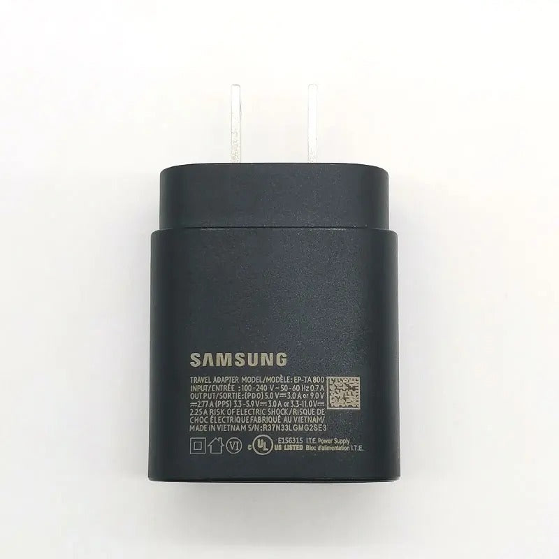 Samsung 25W US Charger PD Super Fast Charging Adapter 3A Type C Cable For Galaxy Z Flip Fold 6 5 4 3 2 S20 S21 S22 S23 S24 Ultra
