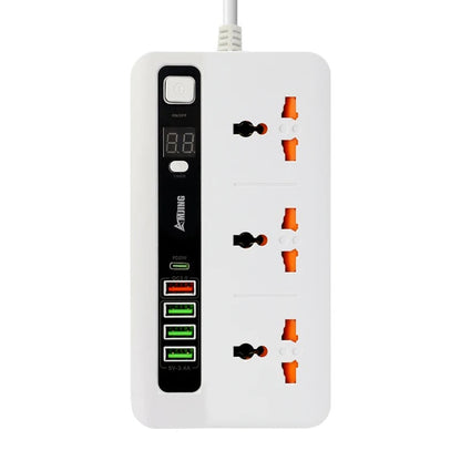 Advanced Multi-Socket Extension – 2600W Power Hub with QC3.0 & Timer Control