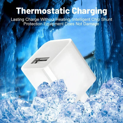 USB Charger Block Fast Charging US Plug Wall Charger Power Adapter for iPhone 14 13 12 11 Pro Max XR XS X 8 7 6 Plus iPad 5V 1A