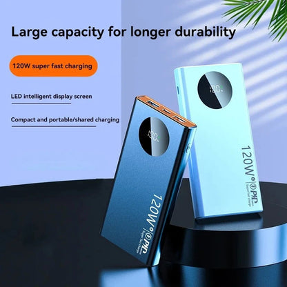 120W 30000mAh High Capacity Power Bank Super Fast Charging Powerbank Portable