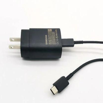 Samsung 25W US Charger PD Super Fast Charging Adapter 3A Type C Cable For Galaxy Z Flip Fold 6 5 4 3 2 S20 S21 S22 S23 S24 Ultra