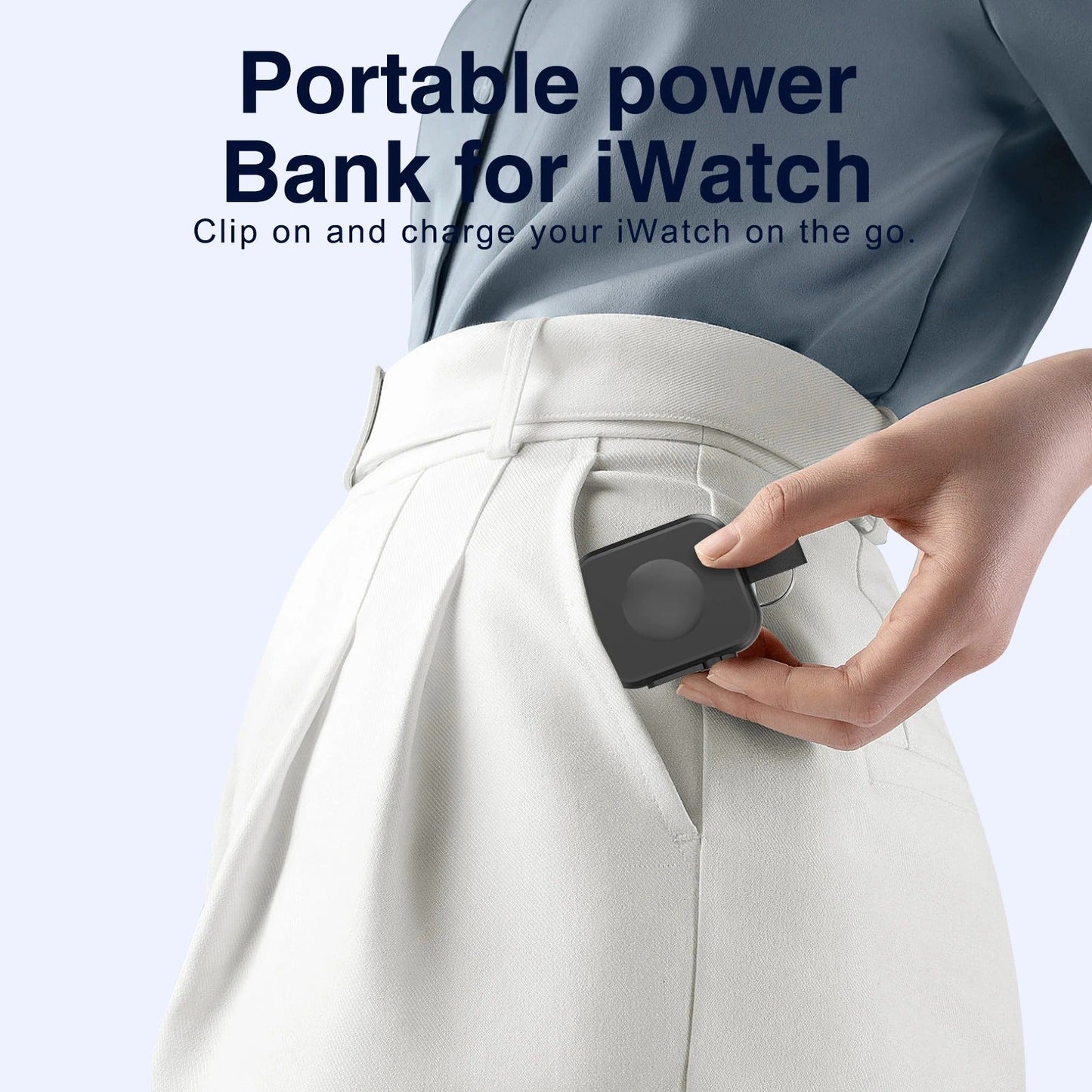 Mini Power Bank For Apple Watch Protable Charger 1200mAh Wireless Magnetic Powerbank For Iwatch Series Charging Spare Battery