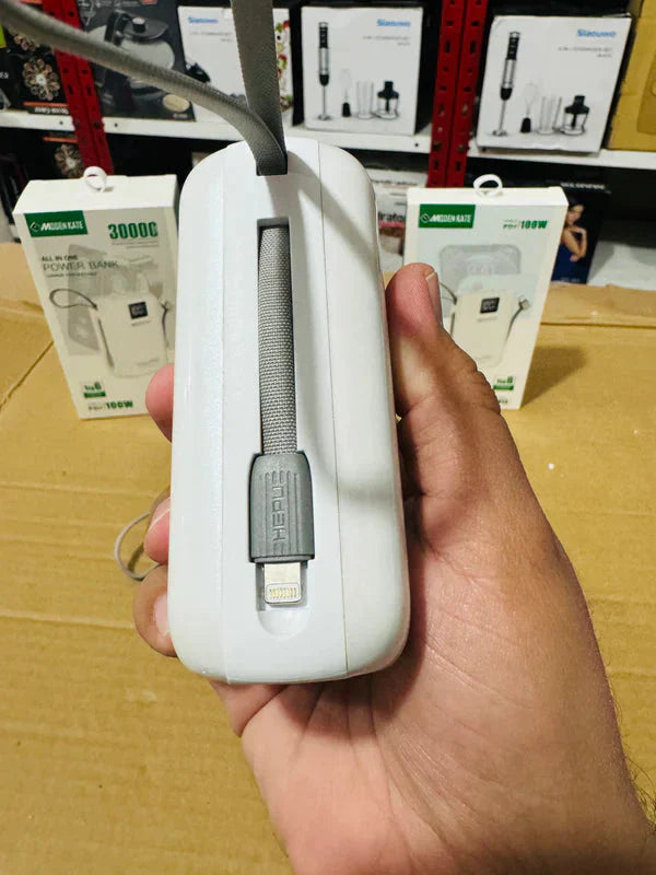 Moden Kate 30,000mAh Power Bank, 100W PD Fast Charging Compact Size