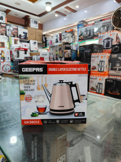Geepas 1.2L Double Layer Kettle 38012