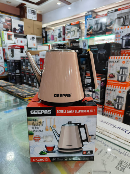 Geepas 1.2L Double Layer Kettle 38012